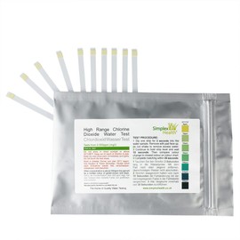 SimplexHealth Chlorine Dioxide 0-500ppm (10 Test Strips)