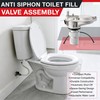 Avenuebool Anti Siphon Toilet Fill Valve Assembly, Toilet Fill Valve