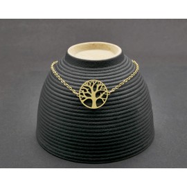 Nuoli® Tree of Life Bracelet Women's (15 + 5 cm Adjustable) Tree of Life Bracelet for Women and Girls, Stainless Steel