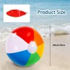 WSepascI Beach Balls, 3 Pack Rainbow Beach Ball, 20 Inch