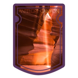 Die Cut Sticker Antelope Canyon, Arizona, Contour Vinyl Sticker 1 to 3 inches (Waterproof Decal for Cars, Water Bottles, Laptops, Coolers), Small
