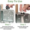 Arborix Electrical Box Knockout Plugs Romax Connectors Junction Box Adapter