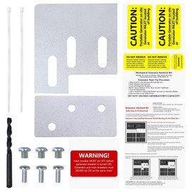 BGEHHCY Enhanced Generator Interlock Kit Fits for Square D QO/Homeline 150 or 200 Amp Panels | Easy Installation, Sturdy Steel with 3/16 Drill Bit Included