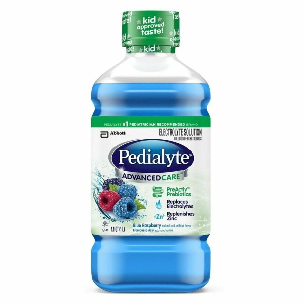 Pedialyte Advance Care Electrolyte Solution Blue Raspberry Flavor 33.8oz 12