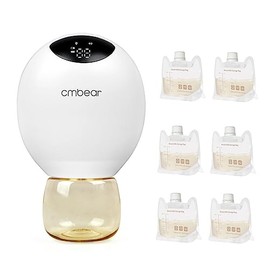ZRX-0205 Bomba portátil para alimentación Bomba eléctrica portátil Manos Libres 3 Modos 9 Niveles de succión Embudo de 28 mm de bajo Ruido con...     
