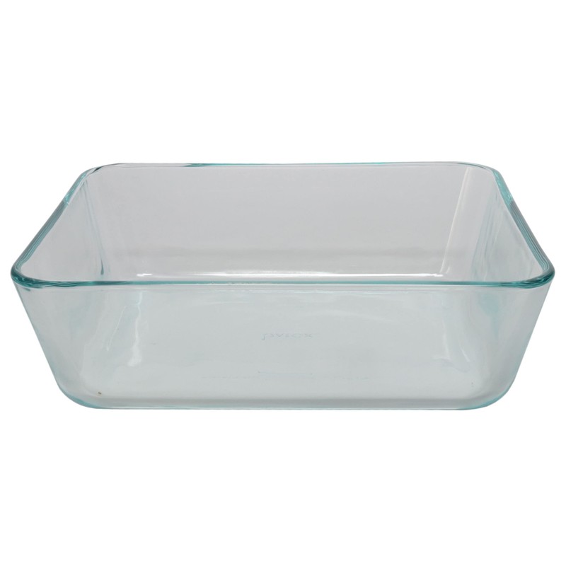 Pyrex 7212 11-Cup Glass Dishes with Dark Blue Lids (2-Pack)