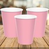 HOME & HOOPLA Solid New Pink Disposable Beverage Party Cups,