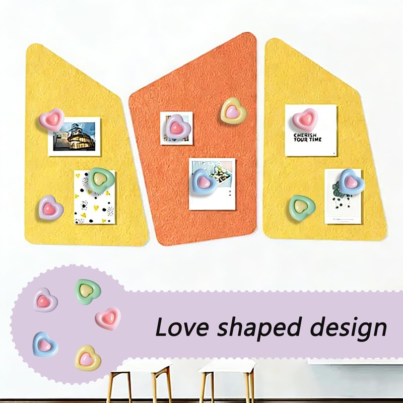50 PCS Heart Push Pin Cute Heart Thumb Tacks for