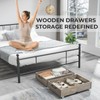 TIOPGHAD Under Bed Storage with Wheels, 2-Pack Under Bed Shoe