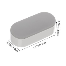 Operitacx 4 Stück Toilettensitz Stoßstangen Dichtungen für Klodeckel Universelles Design Erhöht die Sitzhöhe Sichere Befestigung mit Klebepad