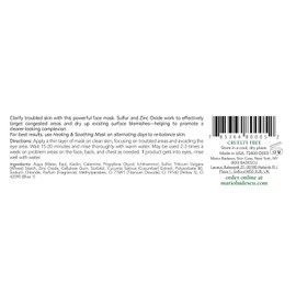 Mario Badescu Drying Mask for All Skin Types - 2 oz (1 pack) Made with Sulfur and Zinc Oxide / 모든 피부 타입을 위한 마리오 바데스쿠 건조 마스크 - 유황과 산화아연으로 제조된 2온스(1팩)