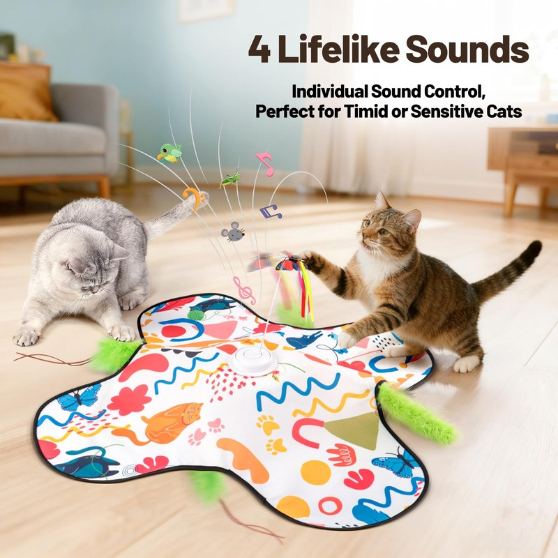 Pitycbo Interactive Cat Toys, Automatic Hide and Seek Cat Toys