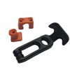 UPEYXDQR Rubber Flexible T-Handle Hasp Draw Latch for Tool Box,