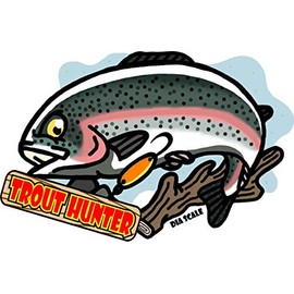 DIA SCALE Fishing Sticker (Rainbow Trout)