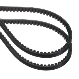 sourcing map 2 Pcs BX33 EPDM V-Belt, Raw Edge Cogged Industrial Rubber V Belt 0.67" Width x 33" Inside Circumference