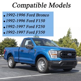 Mobiegar Hood Release Cable & Pull Handle 912-042, Hood Latch Cable Compatible with 1992-1997 Ford Bronco F150 F250 F350 F-Series F2TZ16916A