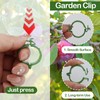 100 Pcs Plant Support Clips, Secure Plastic Plant Clips for