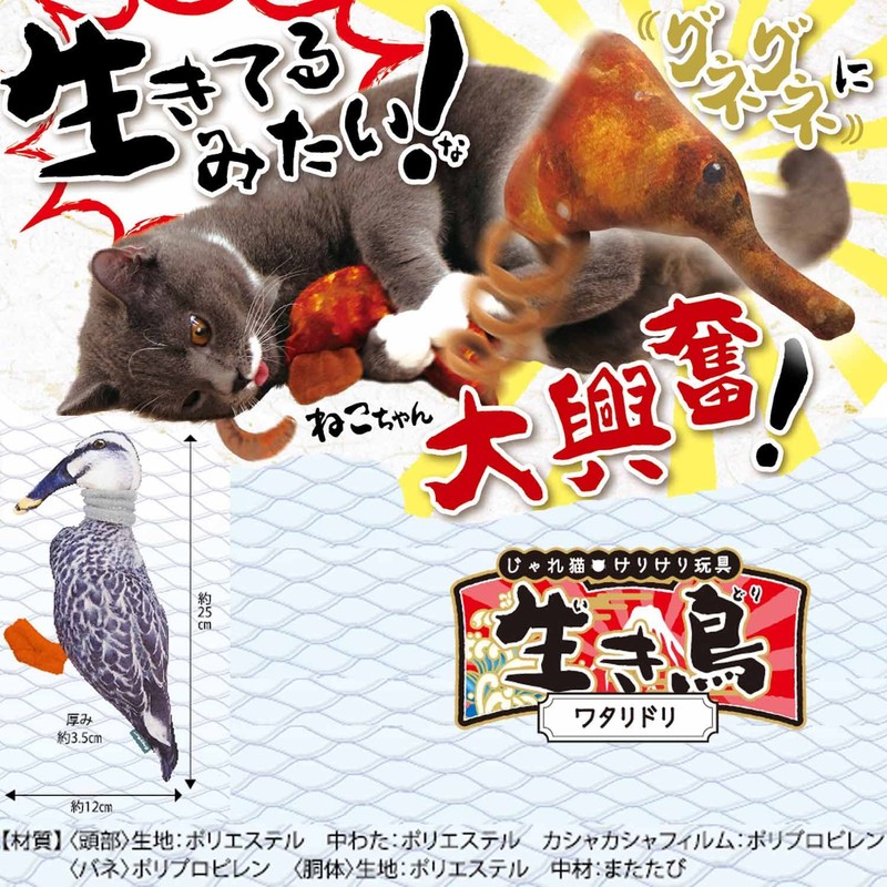 CattyMan Cat Squirrel Toy Live Bird