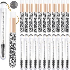 30 cepillos de champú para pestañas Crystal, cepillos de limpieza de pestañas, cepillos de maquillaje suaves para limpieza de extensiones de pestañas, cepillo de limpieza profunda de poros