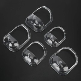 Kit Outliner Goatee, Goatee Beard Shaper Herramienta profesional para moldear bigotes Plantilla para afeitar barba Goatee Outliner Suministros para recortar perillas para hombres 5 Tamaño(Blanco)