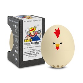 Rooster Beepegg – Egg Timer for Boiling Eggs – Musical Egg Cooker for Soft, Medium, Hard Boiled Eggs – Food Safe – Singing Floating Egg Timer – Egg Cooker for 3 Levels of Doneness - Brainstream