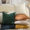 MANDIOO Pack of 2 Soft Chenille Textured Throw Pillow Covers