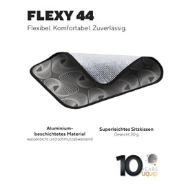 Uquip Alu Sitzkissen Flexy 44 Camping Unterlage Outdoor Thermo Sitz Kissen 44x34