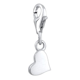 Nenalina Heart Infinity Lobster Clasp Charm Pendant for Charm Bracelet 925 Sterling Silver 0412961621, Glass