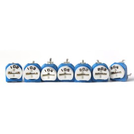 MXITA 100PCS RM065 Trimmer Potentiometer Variable Resistor Kit 100 200 500 1K 2K 5K 10K 20K 50K 100K 200K 500K 1M Ohm Trimpot RM-065 (Size : 20K Ohm)