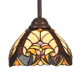 Cotoss Tiffany Lamp Tiffany Pendant Lighting Tiffany Hanging Lamp Victorian Pendant Tiffany Lighting Adjustable Tiffany Kitchen Ceiling Hanging Lights Stained Glass Lamps