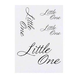 4 x 'Little One' Temporary Tattoos - Water Resistant, Skin-Safe, Non-Toxic Transfers, Mixed Sizes (TO00083872)