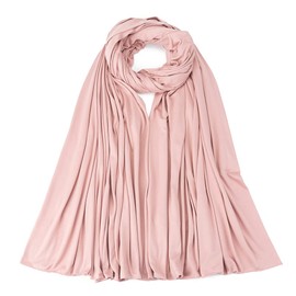 London Scarfs PREMIUM QUALITY BIG SIZE JERSEY HIJAB SCARF SHAWL SUPER STRETCHY MAXI LYCRA WRAP (Nude)
