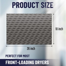 Teenyyou 1 Pcs 26" x 18" Dryer Covers for The Top, Washer and Dryer Top Protector Mat, Non Slip Waterproof Dryer Machine Cover Dust Proof Quick Drying Topper Pad for Laundry and Kitchen