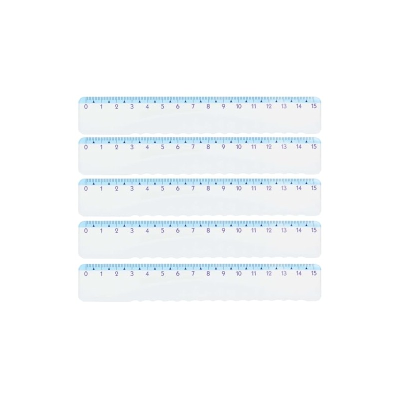 KUM AZ228.01.16-B - Lineal Style Highlight, 15 cm, blau, mit