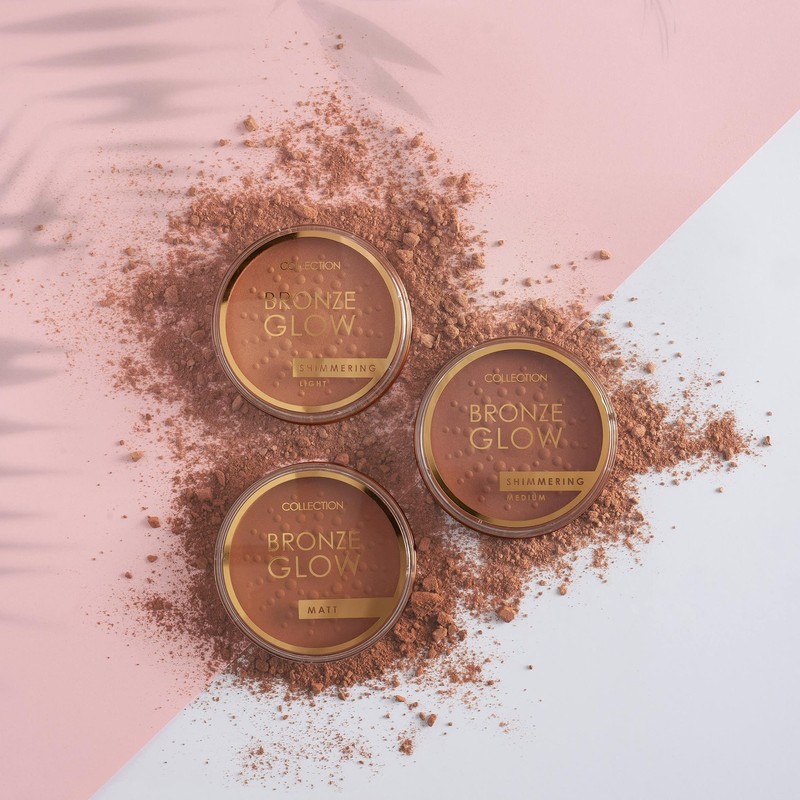 Collection Cosmetics Bronze Glow, Highly Pigmented Bronzer, 15g, Shimmering Light,
