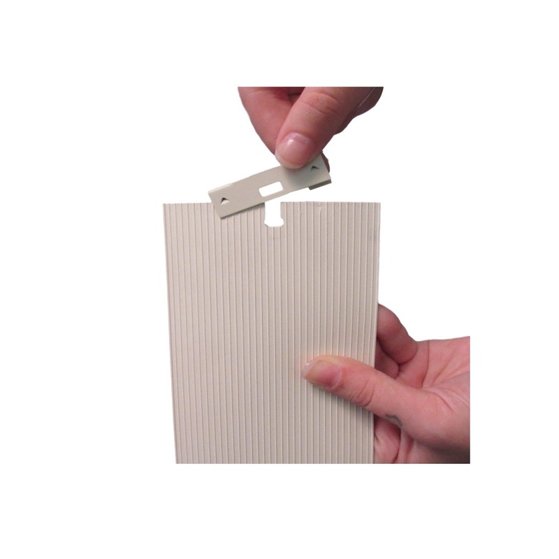 10 Pack Vertical Blind Vane Saver ~ White Curved Repair