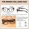 OCCI CHIARI 4.0 Womens Cat Eye Reading Glasses Stylish Clear