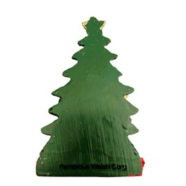 Corgi Wearing Santa Hat with Christmas Tree Ornament C7954CO New