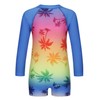 Zestonie Girls One Piece Rash Guard Swimsuits for Girl Long