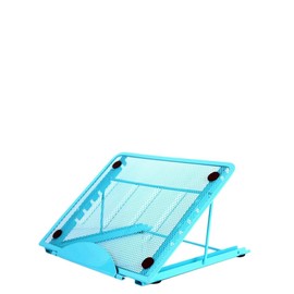 Operitacx Laptop Verstellbar Tragbarer Faltbarer Notebook Halter Stabiler Desktop Bracket für Kühlung Robuste Unterstützung Blau