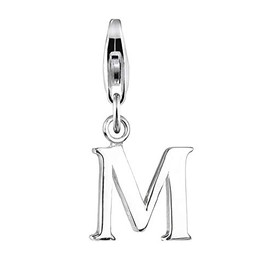 Elli Women's Silver Xilion Cut M Pendant
