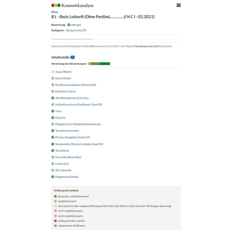 DLine Basic Basic Lotion from dline GmbH 200 ml