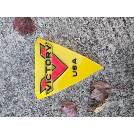 Victory Set of Custom Made and Painted Victory Script  theme Cheese Wedges.  Yellow