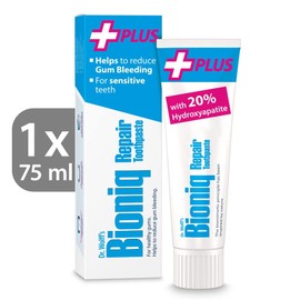 Dr. Wolff's Bioniq Repair Plus Toothpaste 75ml | Sensitive Toothpaste with Added Gum Protection | Fluoride-Free Toothpaste for Daily Use | Enamel Repair Toothpaste | Toothpaste for Travel & Home