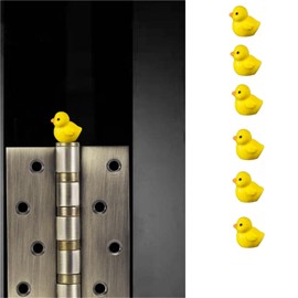 LABJXAT Duck Hinge Heads Decorative Topper Set 6PCS, Magnetic Hinge Head Home Decoration, Modern, Contemporary Style, Metal, Unfinished Surface Mount