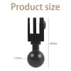 NKSRCP Aluminum 17mm Ball Joint Adapter for Gopro Hero 12