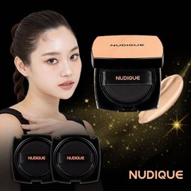 Nudique Half-Sal Cushion VER2. Water Glow Set (1 regular product + 2 refills) / 누디크 반살쿠션 VER2. 물광광채 세트 일반 본품1 + 리필2