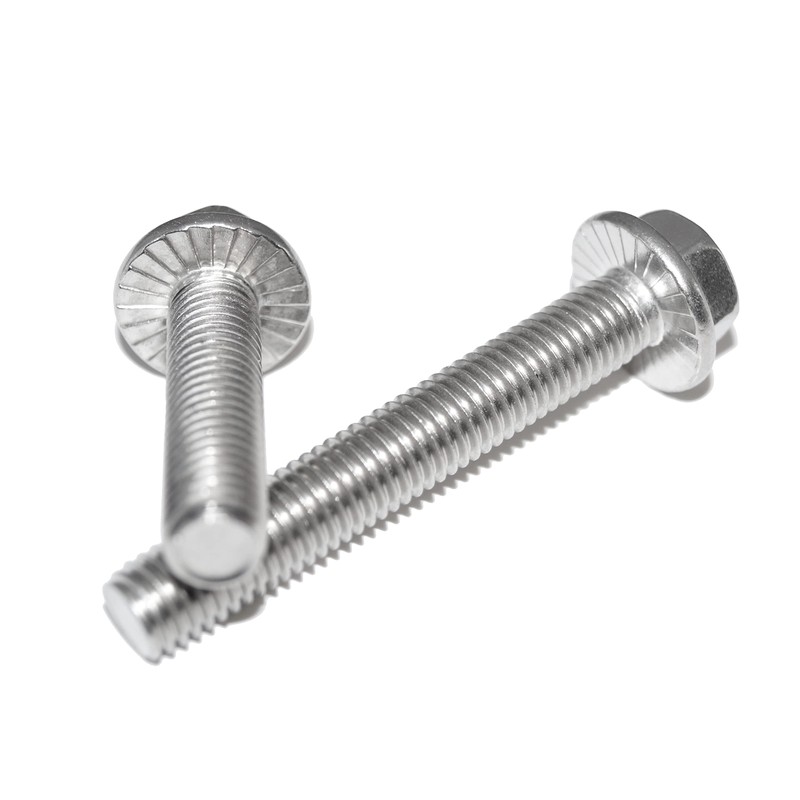 Hexagon Head Screws with Flange M8X50 10 Pieces DIN 6921