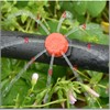 50 Einstellbare Micro Drip Tropfer+50 T-Steckverbinder+50 Gartenschlauch-Erdanker Garten Micro-Drip-System Automatische