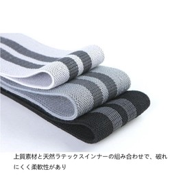 Training Tube 3 Articles, Rubber Band, Muscle Training, Rubber Band, Resistance Band, Tube, Training, Anti-Slip, Nice Butt (Black, Dark Gray, Light Gray)